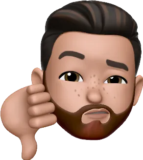 Imagen de emoji con el pulgar hacia abajo