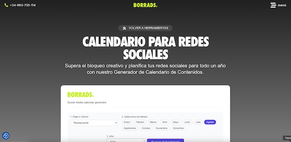 Calendario para redes sociales para tu negocio