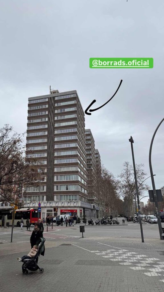 Vista de la torre Avinguda Meridiana 358 de Barcelona donde se encuentran las oficinas de BORRADS en la planta 12