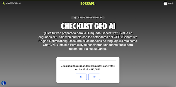 Checklist geo AI BORRADDS